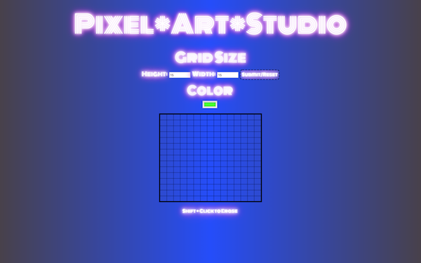 preview of pixel art studio